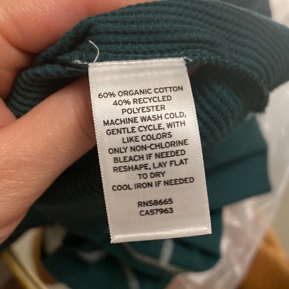 BP cropped knit Henley. Colour green moss. BNWT - Picture 6 of 6